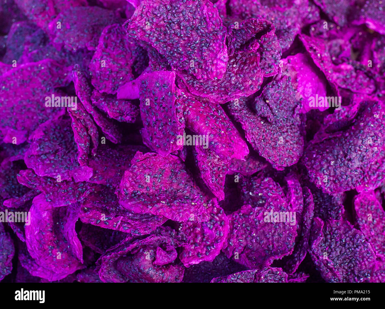 Pile of dried dragon fruit slices Stock Photo Alamy