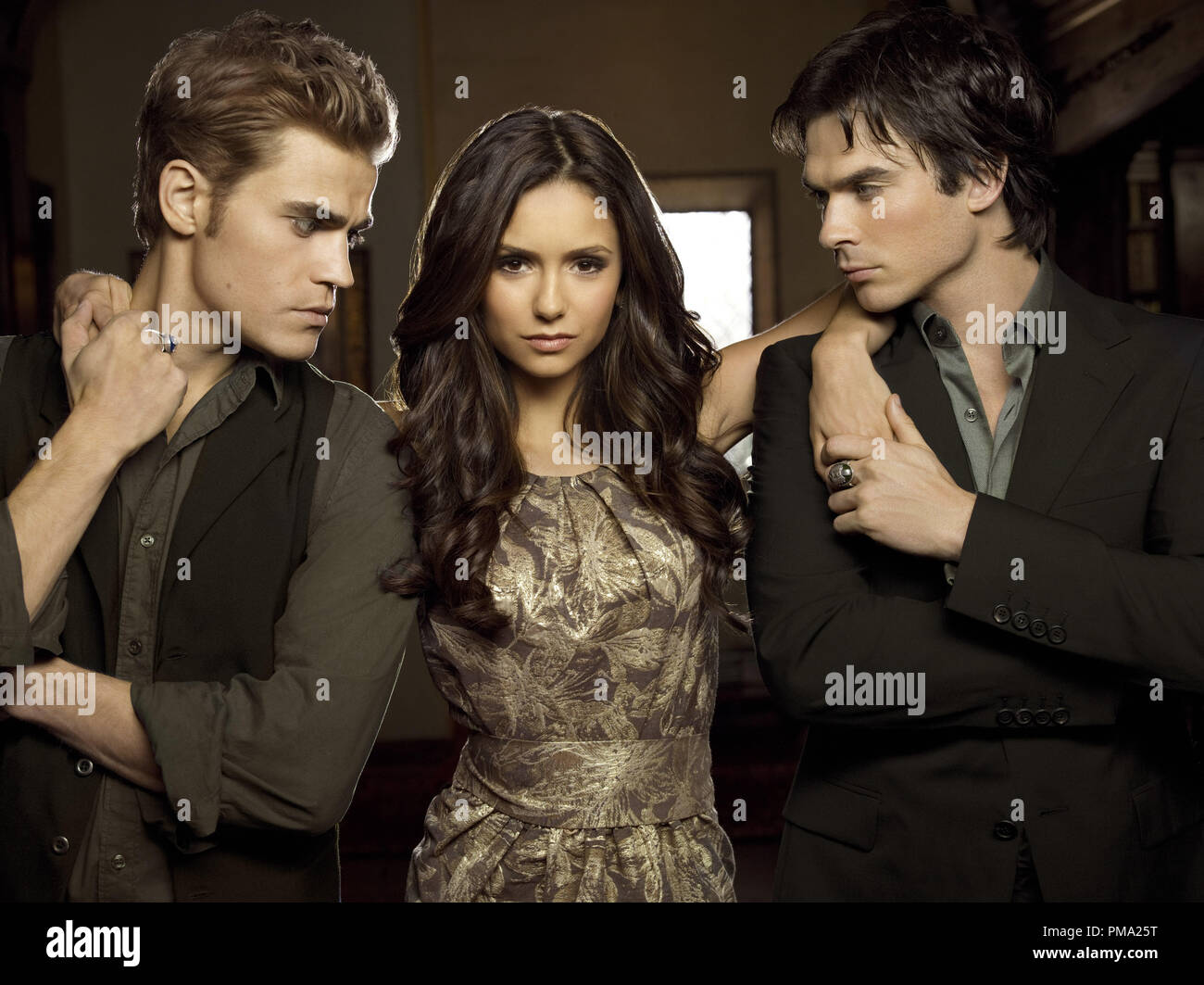 Paul wesley and nina dobrev hi-res stock photography and images - Alamy