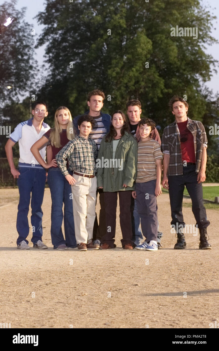 Publicity Stills: 'Freaks and Geeks' 1999  Martin Starr, Busy Philipps, Samm Levine, Jason Segel, Linda Cardellini, Seth Rogen, John Francis Daley, James Franco Stock Photo