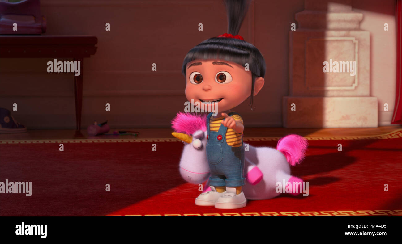 Agnes (ELSIE FISHER) loves her unicorn in "Despicable Me 2", summer 2013's  much-anticipated follow-up to Universal Pictures and Illumination  Entertainment's blockbuster comedy adventure "Despicable Me Stock Photo -  Alamy