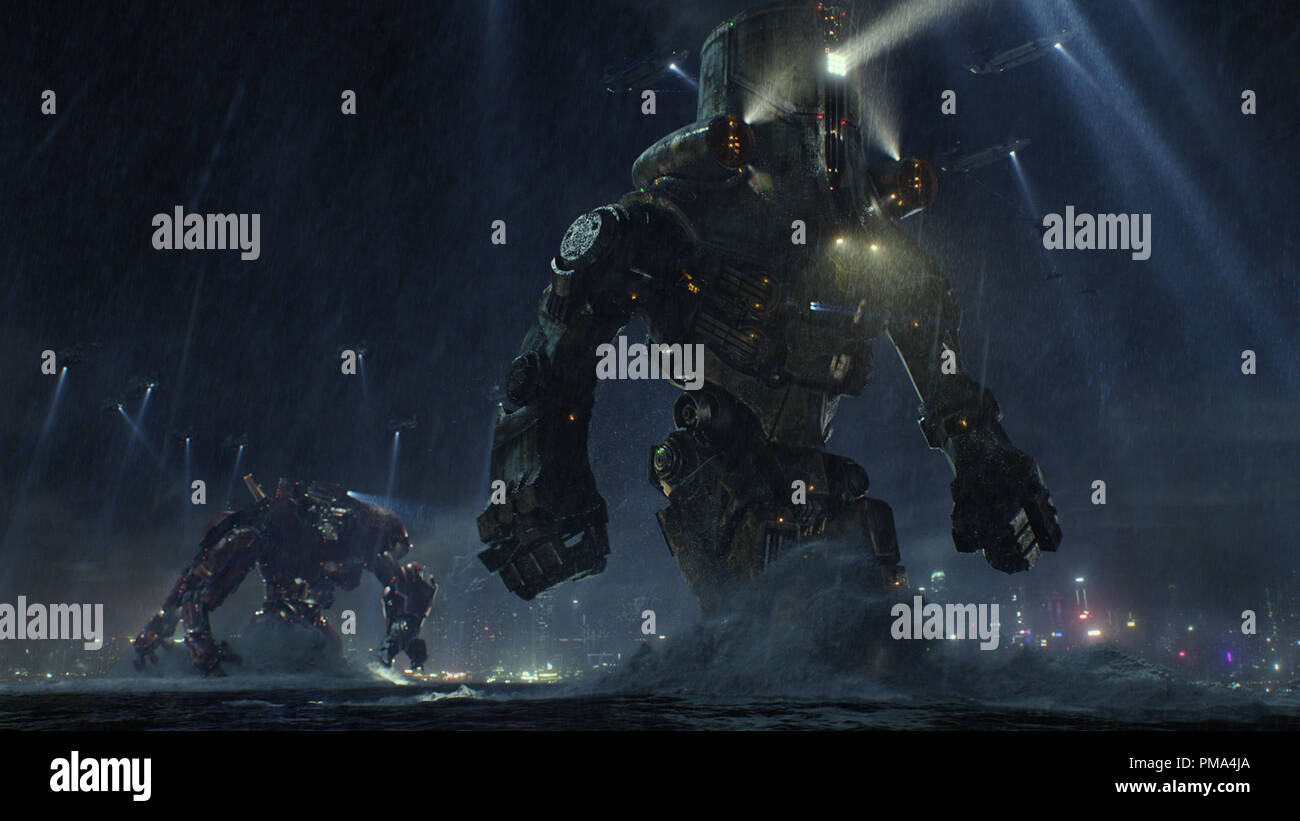 Warner bros pictures legendary pacific rim hi-res stock