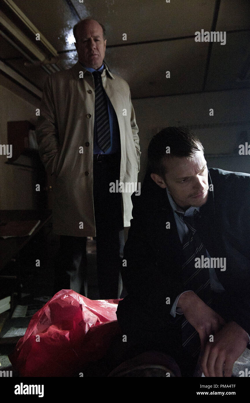 Carl Reddick (Gregg Henry) and Stephen Holder (Joel Kinnaman) - The Killing - Season 3, Episode 1 - Photo Credit: Carole Segal/AMC Stock Photo