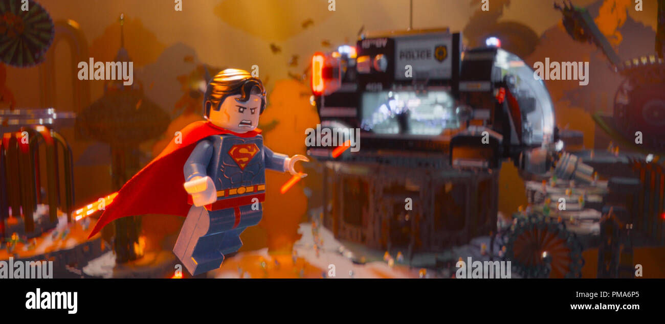 LEGO® minifigure Superman in the 3D computer animated adventure 