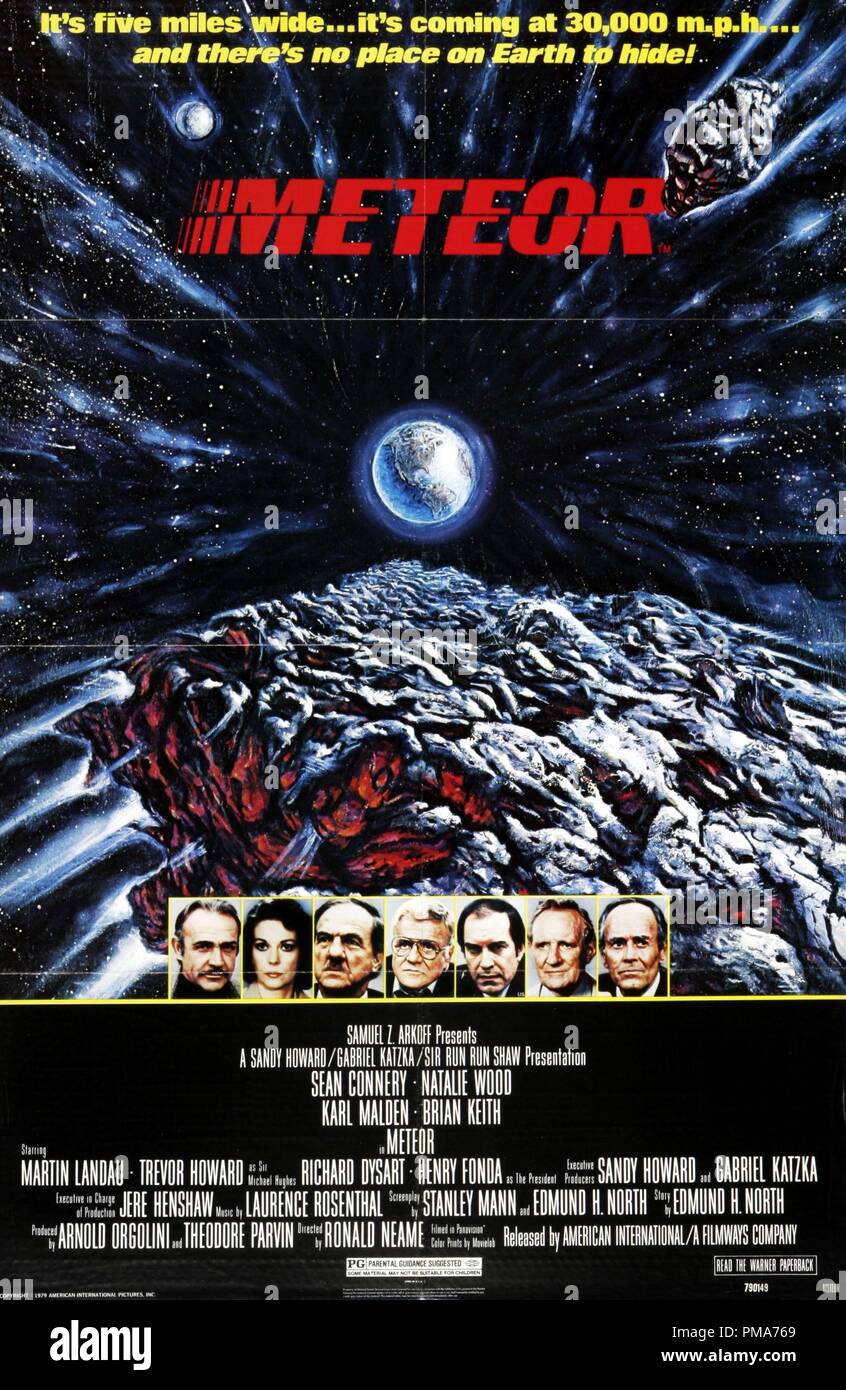 " Meteor" (1979) American International Poster Natalie Wood, Sean