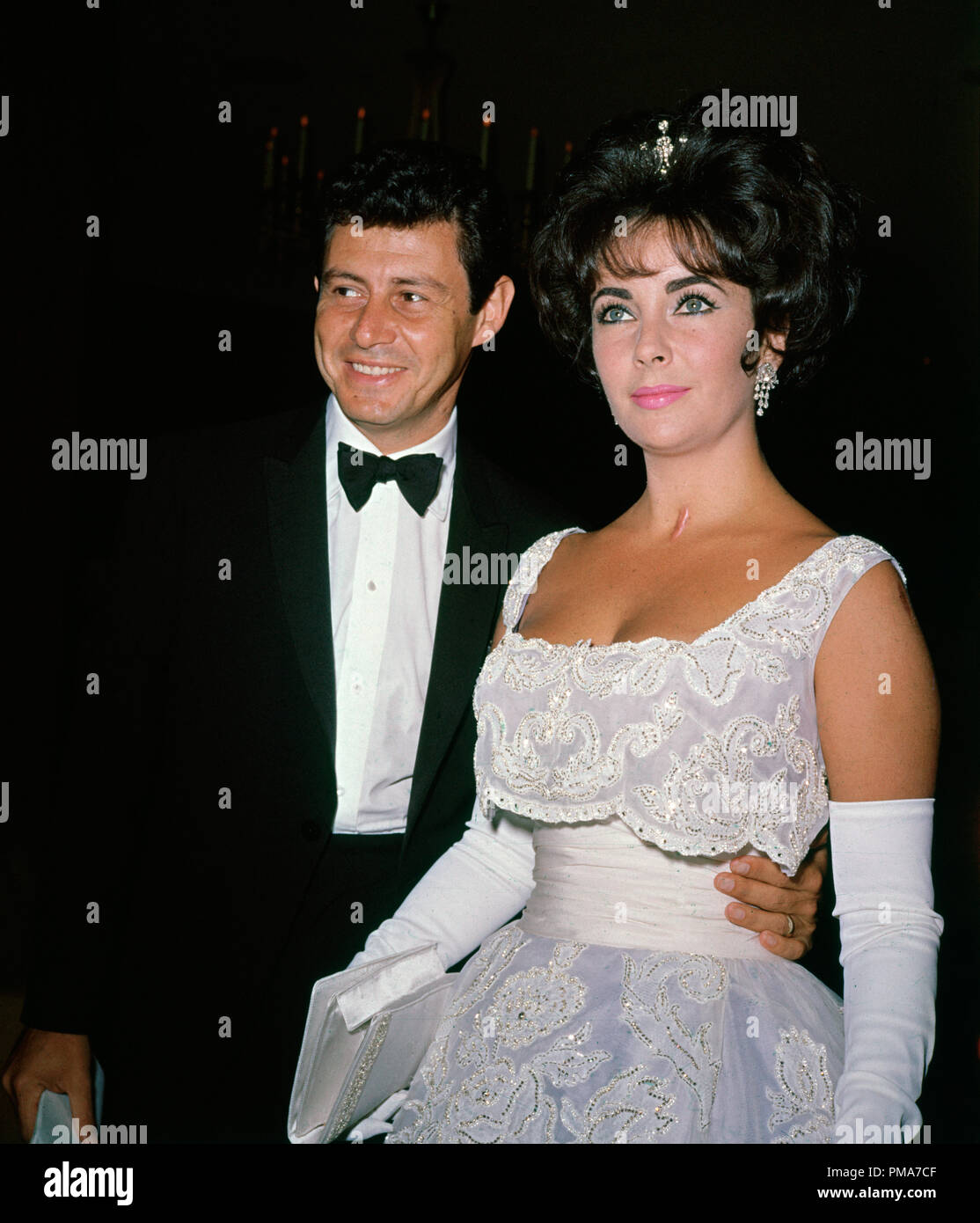 Elizabeth Taylor and her fourth husband, Eddie Fisher circa 1963 File Reference # 32263 262THA Stock Photo