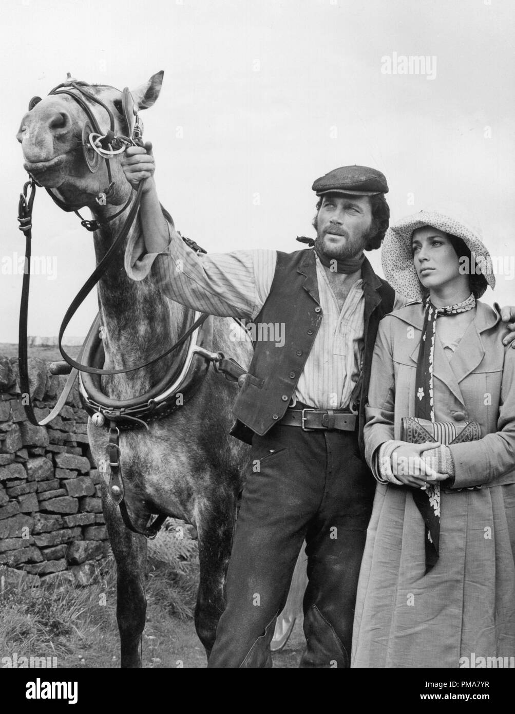 Franco Nero and Joanna Shimkus, on location during the making of 'The Virgin and the Gypsy' 1969 © JRC /The Hollywood Archive - All Rights Reserved  File Reference # 32263 892THA Stock Photo