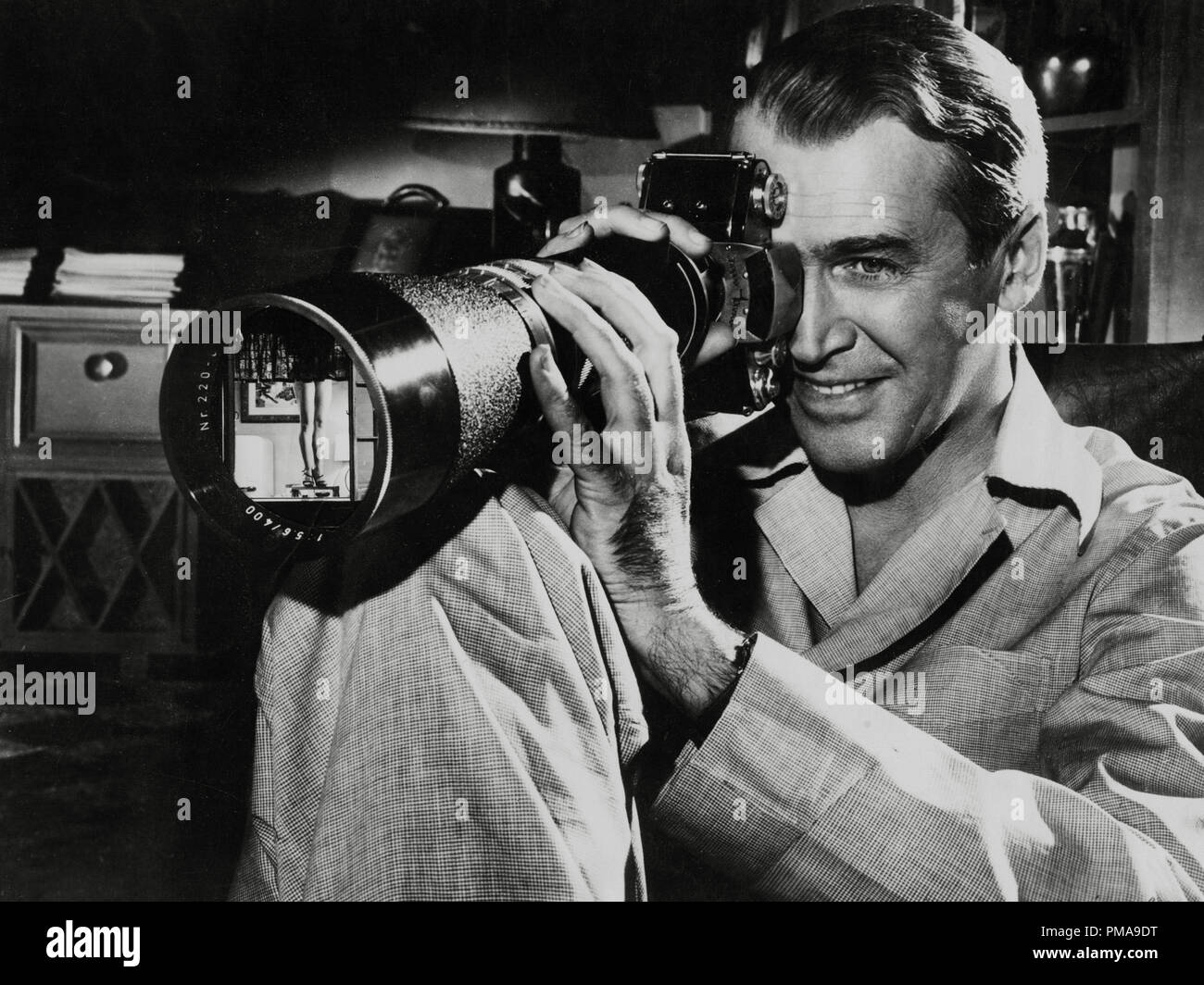 James Stewart, 'Rear Window' 1954. Paramount     File Reference # 31955 984THA Stock Photo
