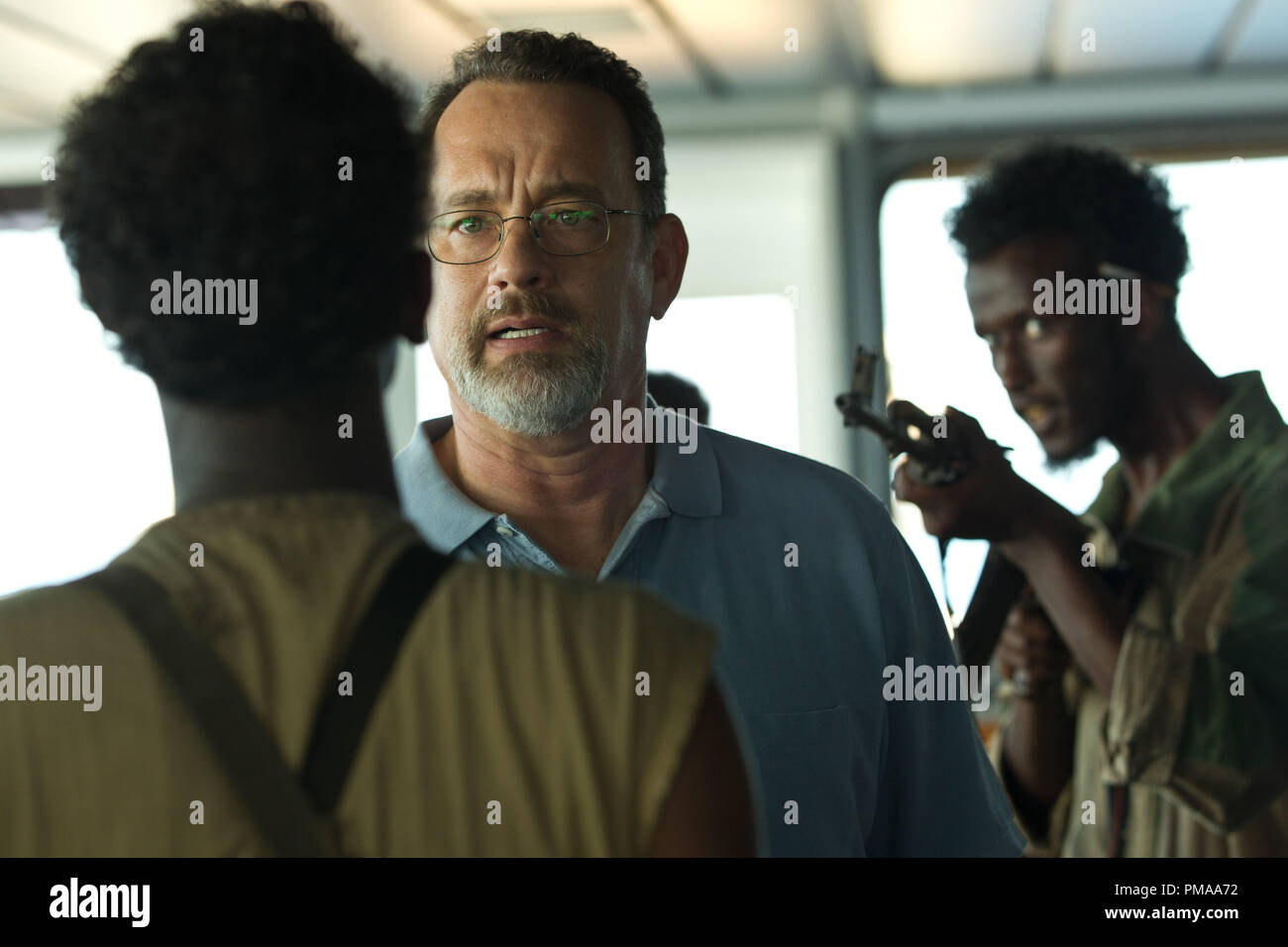 Tom Hanks stars in Columbia Pictures' "Captain Phillips." Stock Photo