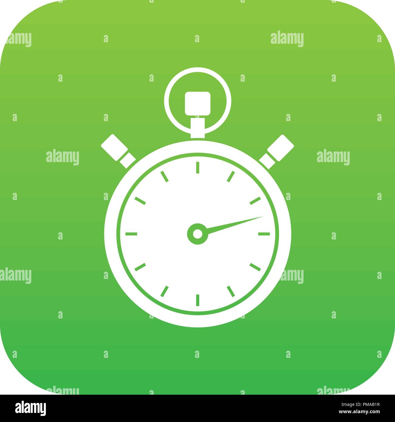 Stopwatch icon digital green Stock Vector Image & Art Alamy