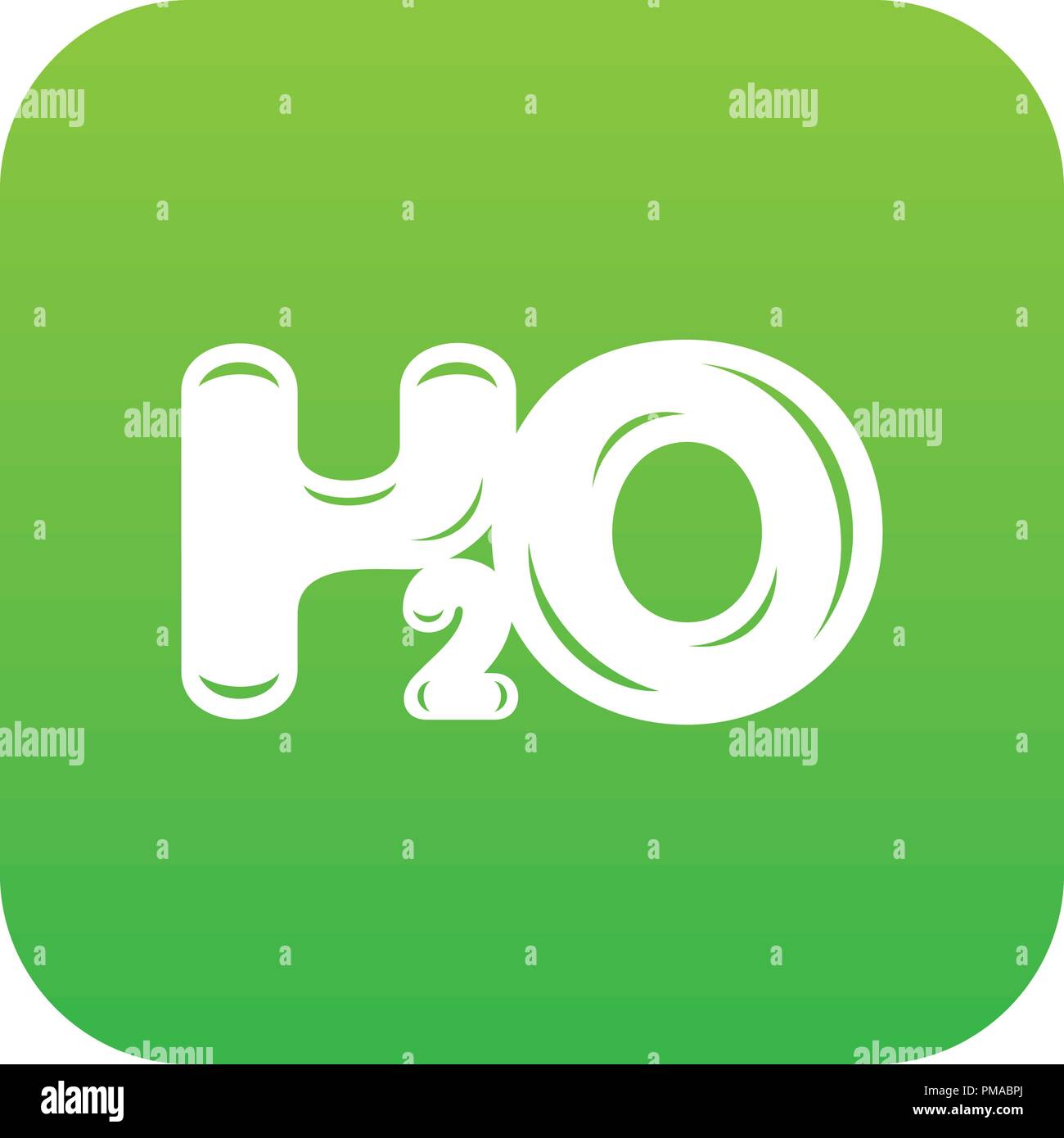 Water formula icon green vector Stock Vector Image & Art - Alamy