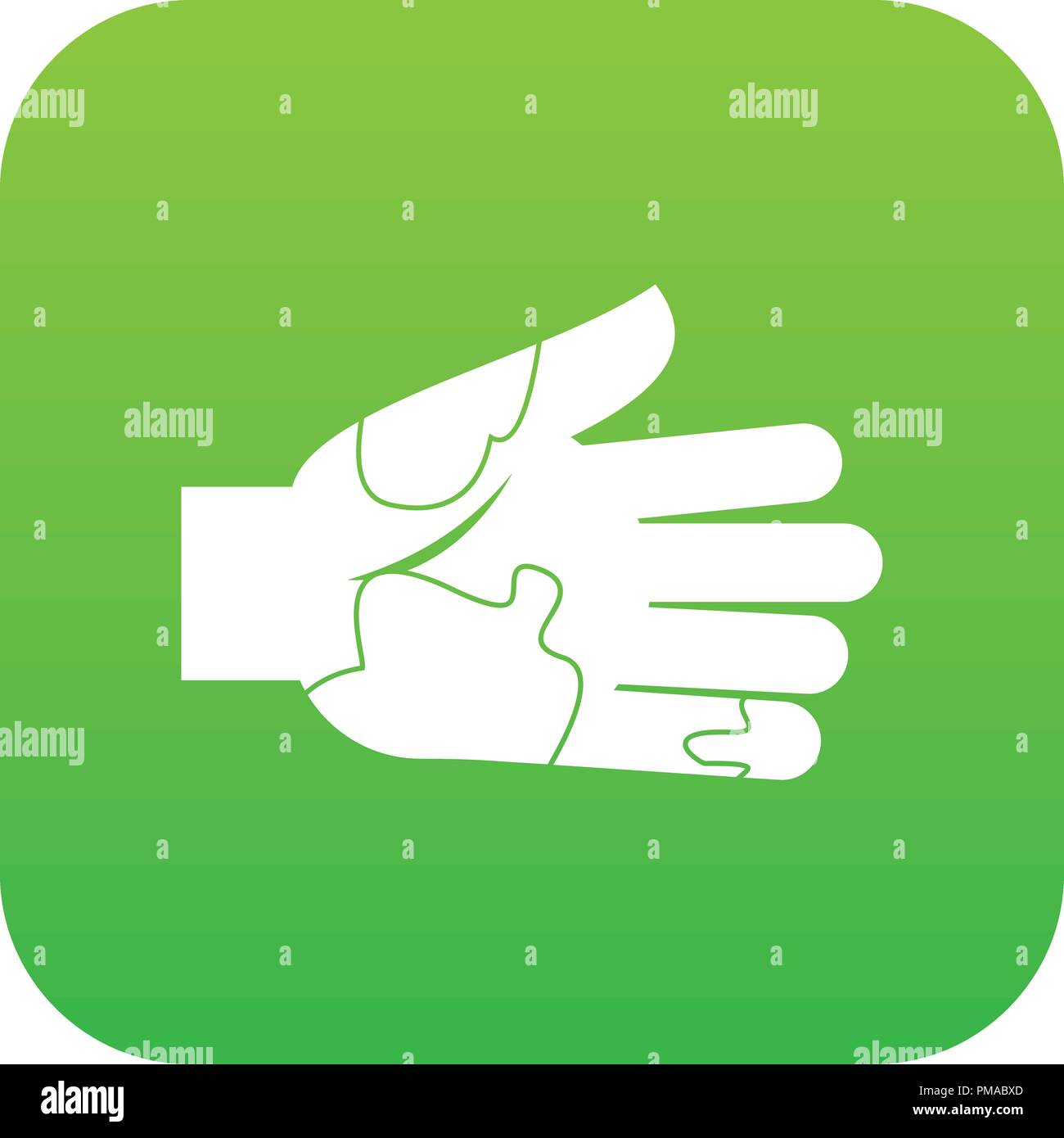 Hand with stains icon digital green Stock Vector Image & Art - Alamy