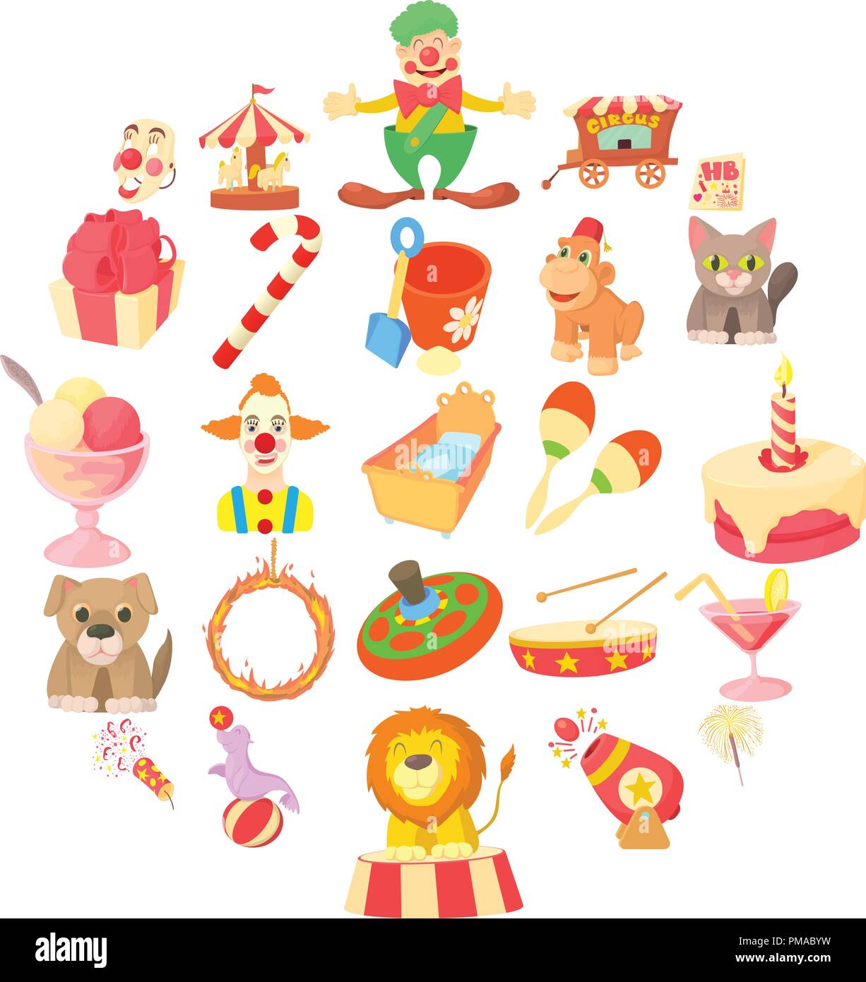 Bairn icons set, cartoon style Stock Vector Image & Art - Alamy