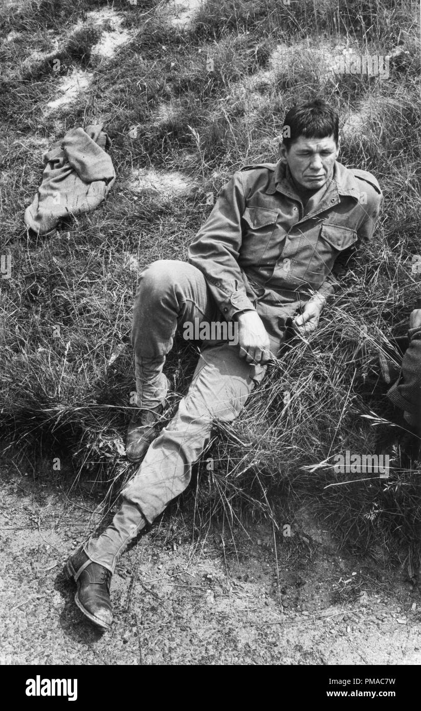 Charles Bronson, on location during the making of 'The Dirty Dozen' 1966 © JRC /The Hollywood Archive - All Rights Reserved File Reference # 32368 042THA Stock Photo