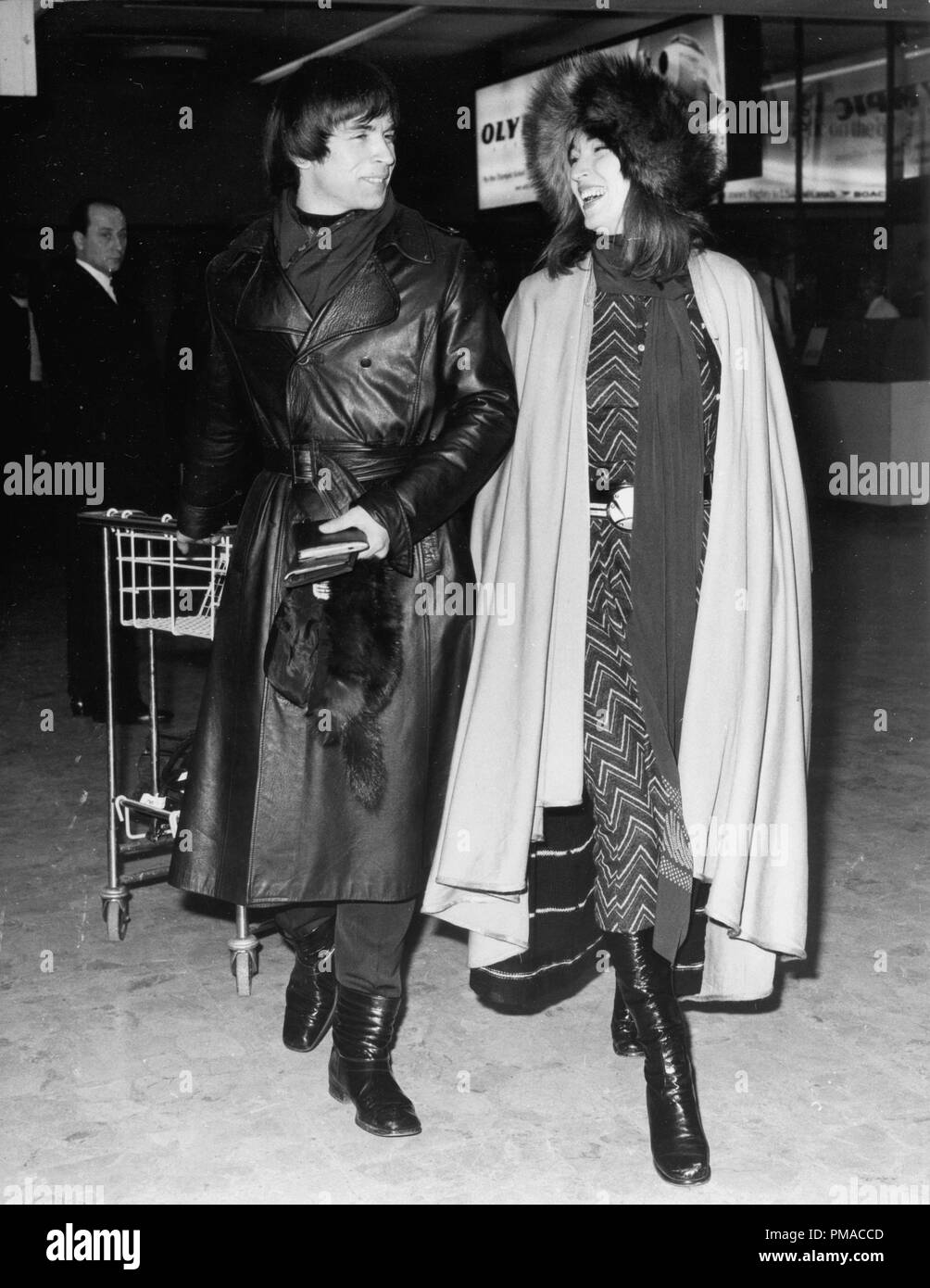 Rudolf Nureyev with Talitha Pol (Talitha Getty), 1970 © JRC /The Hollywood Archive - All Rights Reserved  File Reference # 32368 141THA Stock Photo