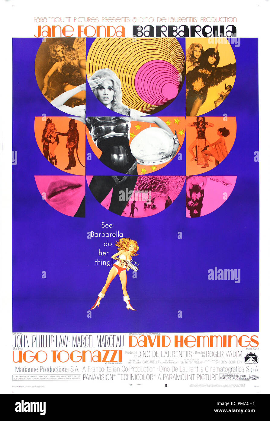 Jane Fonda, 'Barbarella', 1968 Paramount Pictures - Poster File Reference # 32368 240THA Stock Photo