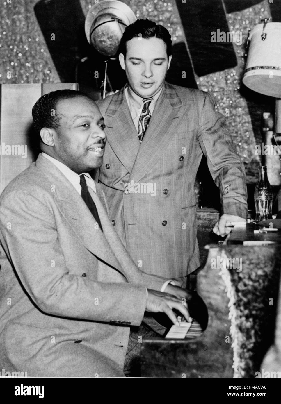 Portrait of Count Basie and Bob Crosby, Howard Theater, Washington, D.C., circa 1941. Photo by: William P. Gottlieb File Reference # 32368 468THA Stock Photo