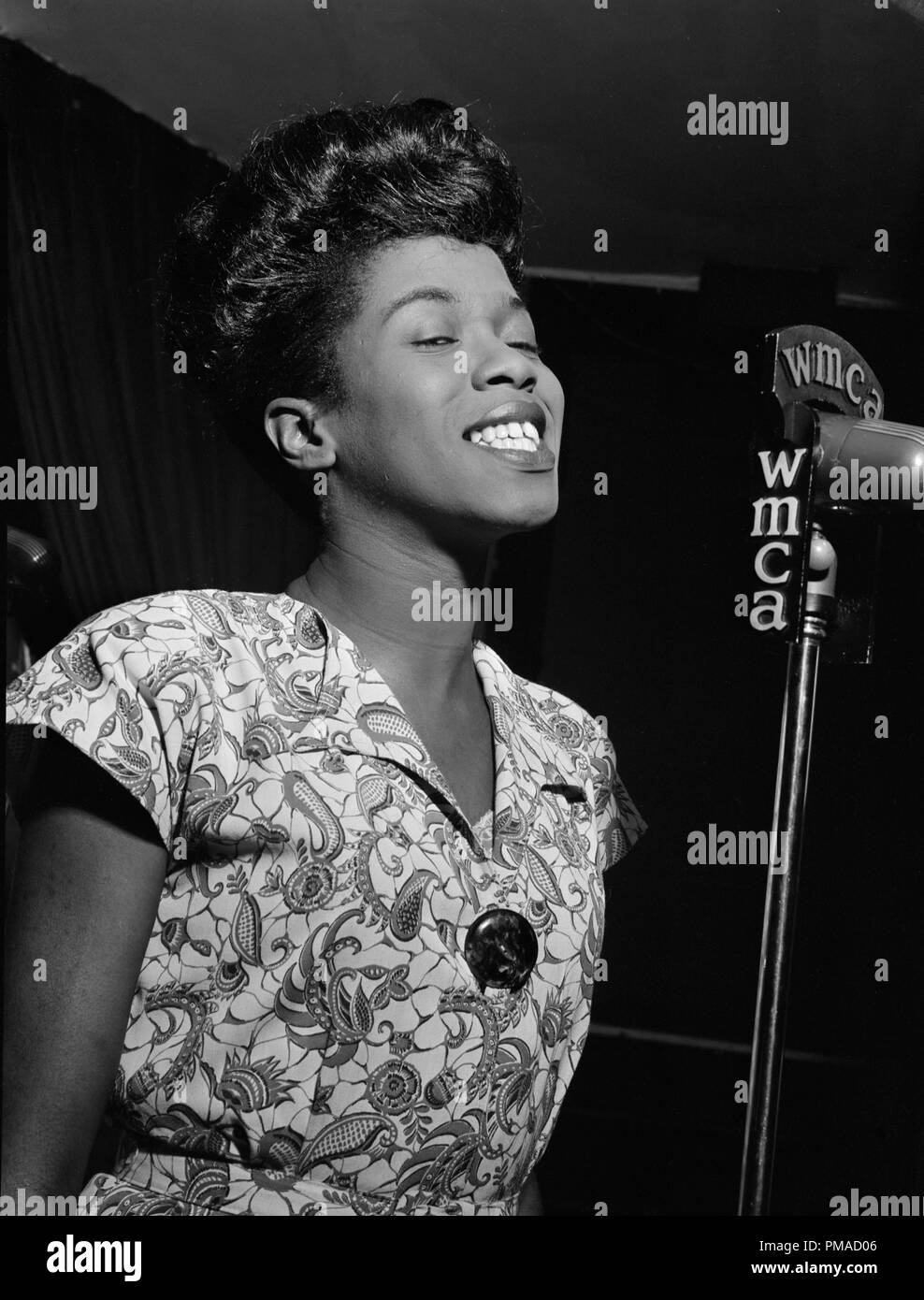 Portrait of Sarah Vaughan, Caf? Society (Downtown), New York, N.Y., circa Sept. 1946. Photo by: William P. Gottlieb File Reference # 32368 526THA Stock Photo