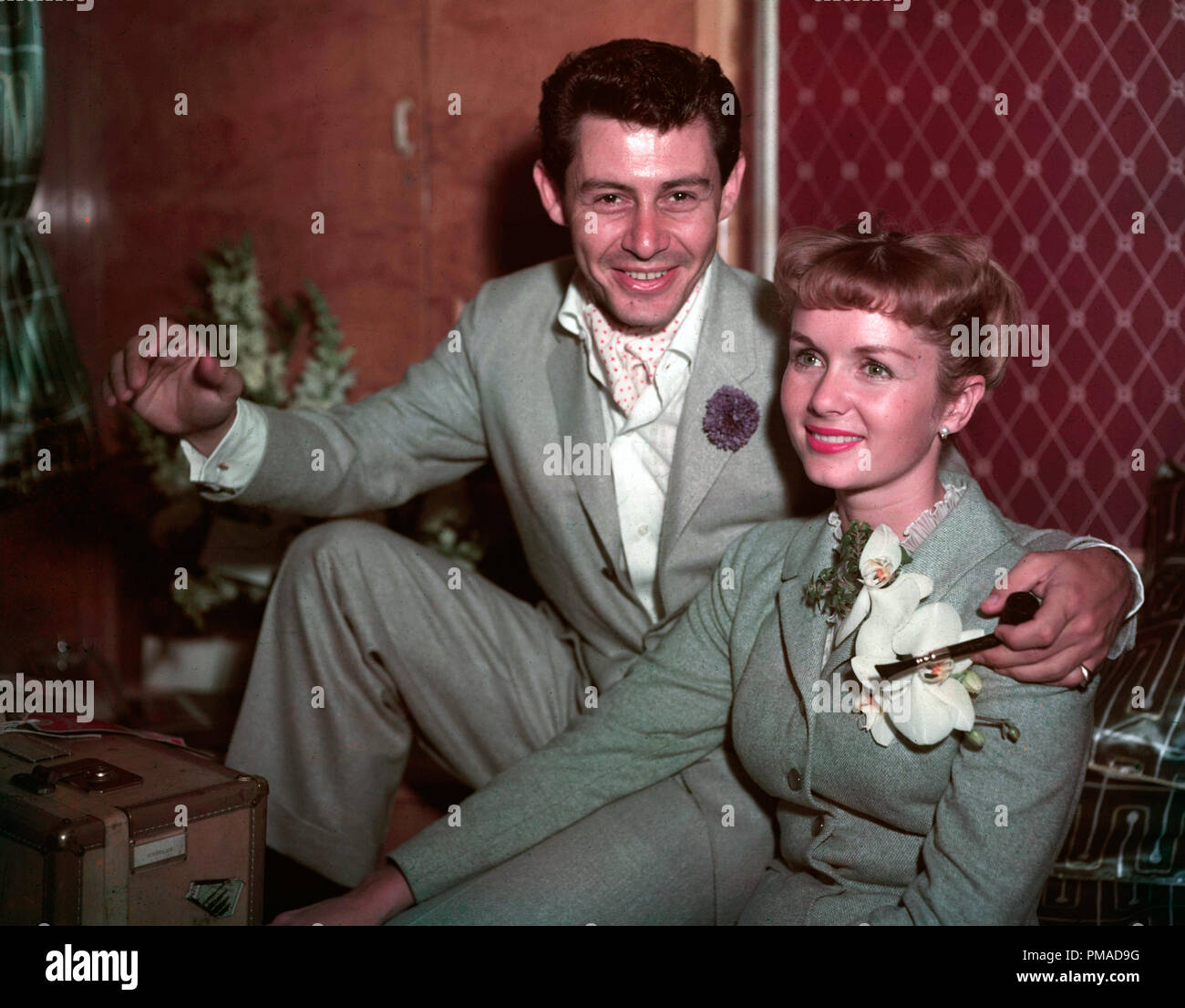 Eddie Fisher, Debbie Reynolds circa 1955  File Reference # 32368 706THA Stock Photo