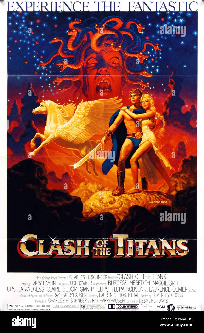 'Clash of the Titans' - US Poster 1981 MGM   File Reference # 32509 089THA Stock Photo
