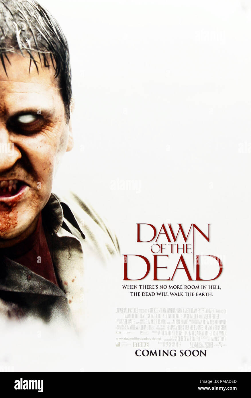 Dawn of the Dead" - US Poster 2004 Universal Studios File Reference # 32509  109THA Stock Photo - Alamy
