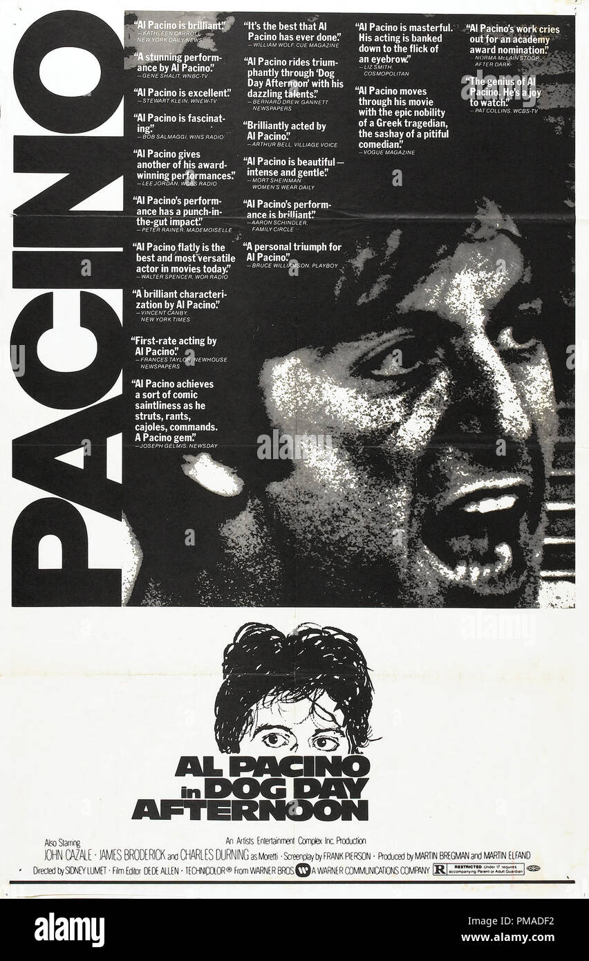 Al Pacino Poster Dog Day Afternoon 1975 Stock Photo Alamy