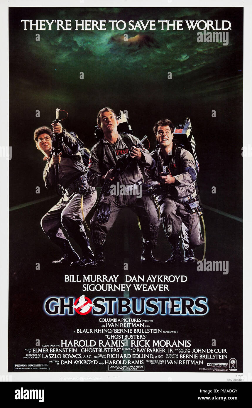 "Ghostbusters" - US Poster 1984 Columbia Pictures Bill Murray, Dan ...
