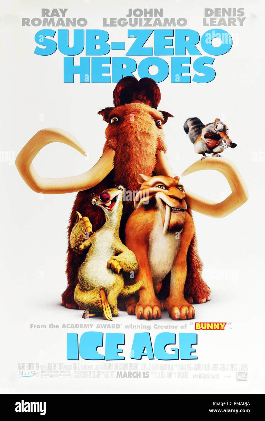 Ice Age - US Poster 2002 20th Century Fox  File Reference # 32509 201THA Stock Photo