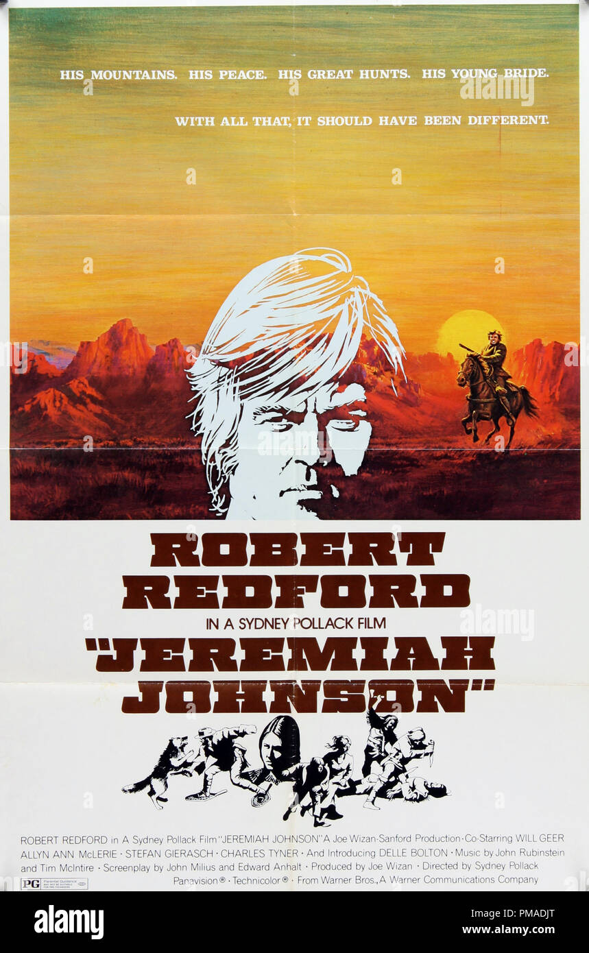 Jeremiah Johnson" - US Poster 1972 Warner Bros Robert Redford File  Reference # 32509 213THA Stock Photo - Alamy