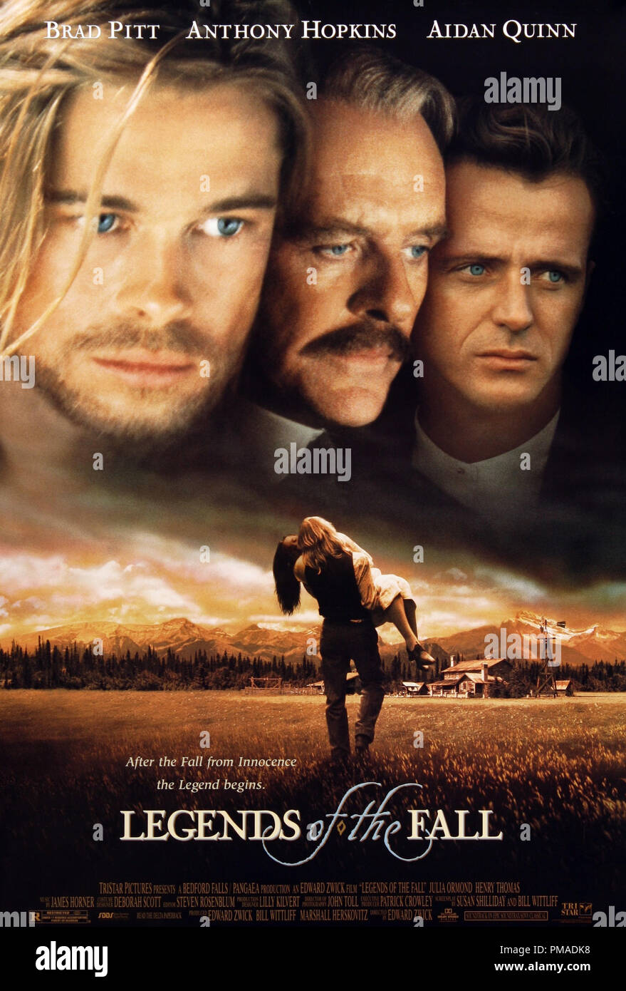 'Legends of the Fall' - US Poster 1994 Columbia Pictures  Brad Pitt, Anthony Hopkins, Aidan Quinn  File Reference # 32509 226THA Stock Photo