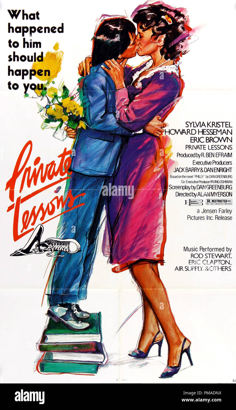 'Private Lessons' - US Poster 1981 Jean Farley Pictures   Sylvia Kristel, Howard Hesseman, Eric Brown  File Reference # 32509 300THA Stock Photo