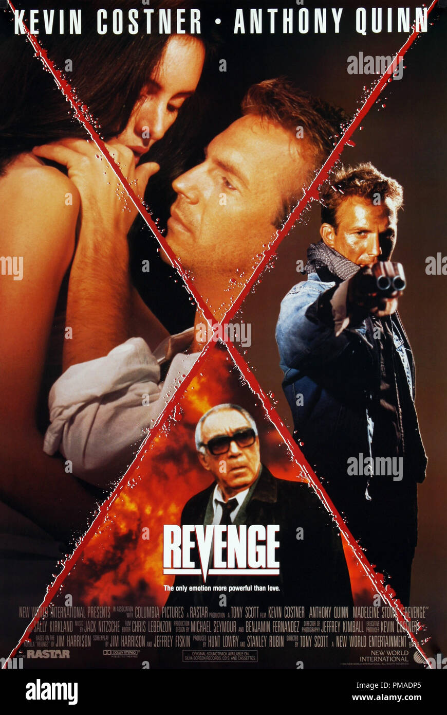 Revenge Us Poster 1990 Columbia Pictures Kevin Costner Anthony Quinn Madeleine Stowe File Reference 32509 308tha Stock Photo Alamy