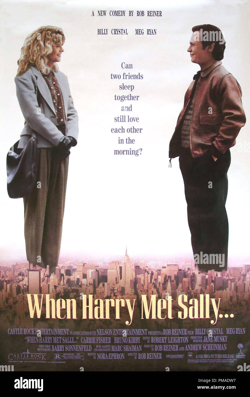"When Harry Met Sally..." - US Poster 1989 Columbia Pictures  Billy Crystal, Meg Ryan  File Reference # 32509_382THA Stock Photo