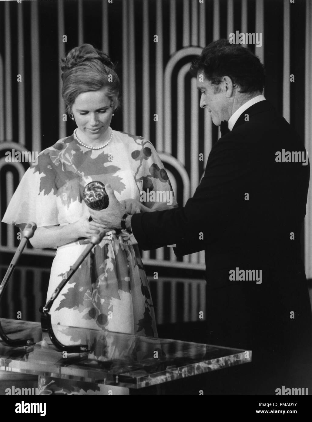 Burt Lancaster, Liv Ulman at the 43rd Annual Academy Awards, 1971  File Reference # 32509 457THA Stock Photo
