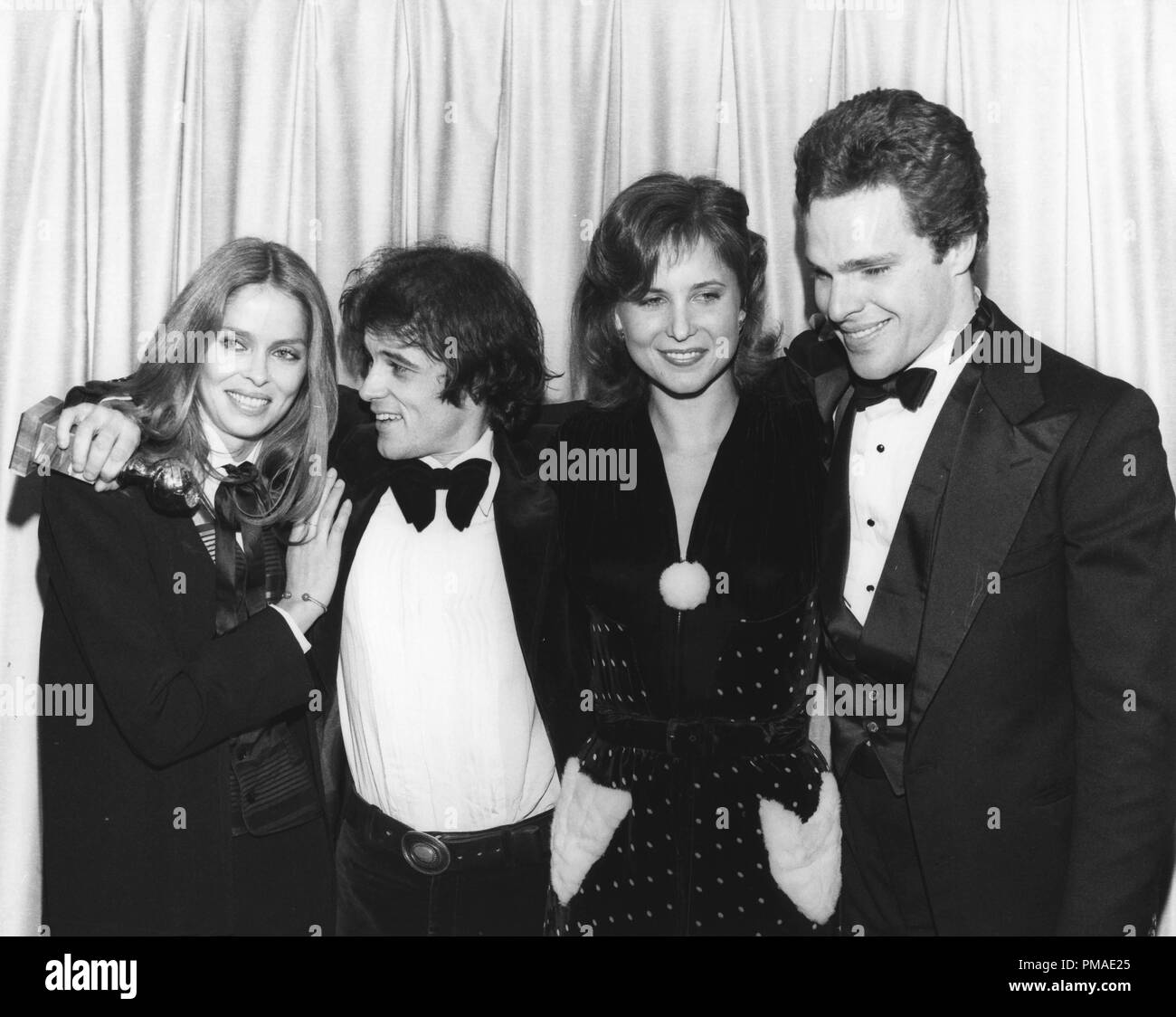Barbara Bach, Brad Davis, Irene Miracle, Joseph Bottoms at the 36th Annual Golden Globe Awards, 1979  File Reference # 32509 504THA Stock Photo