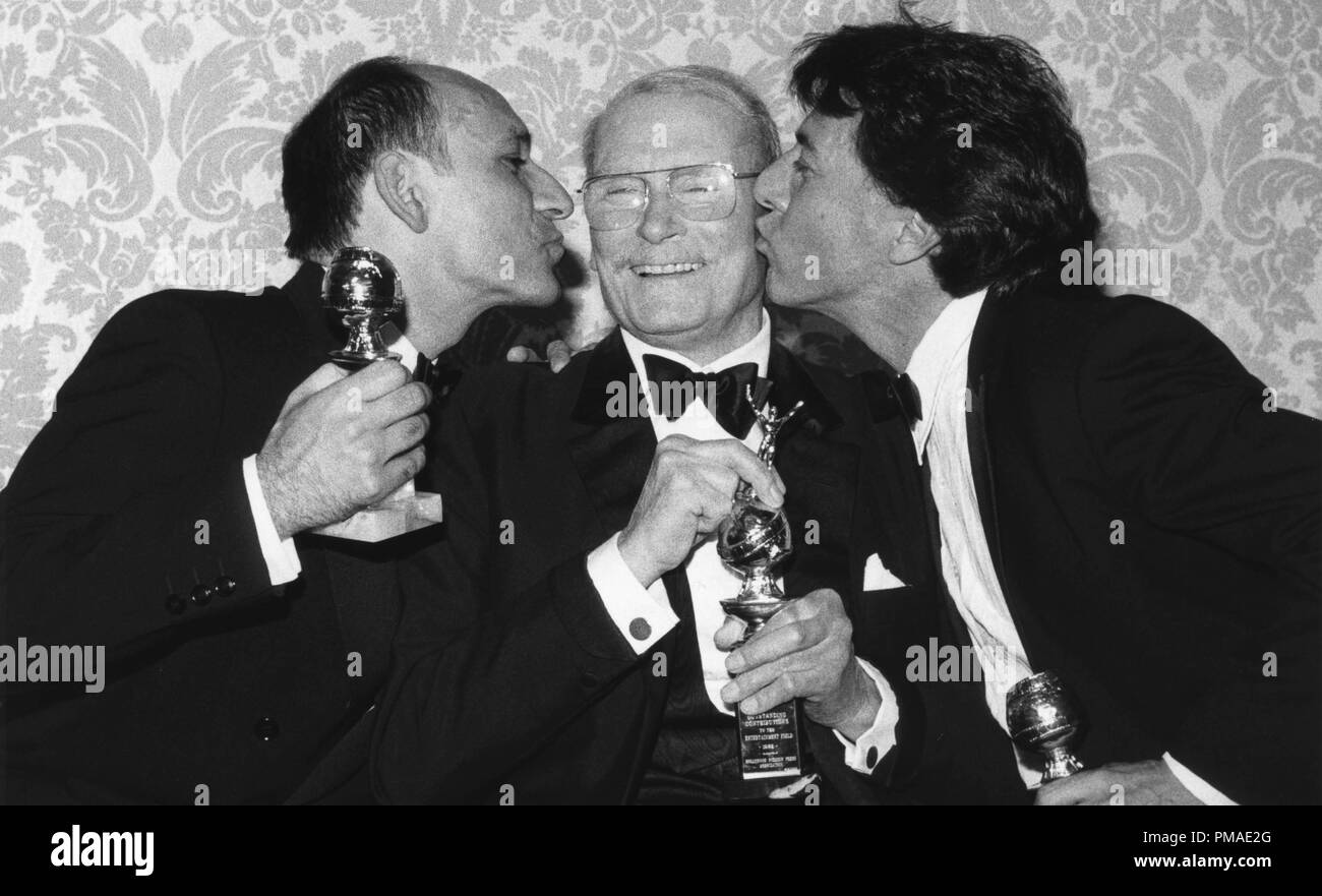 Ben Kingsley, Laurence Olivier, Dustin Hoffman at the 40th Annual