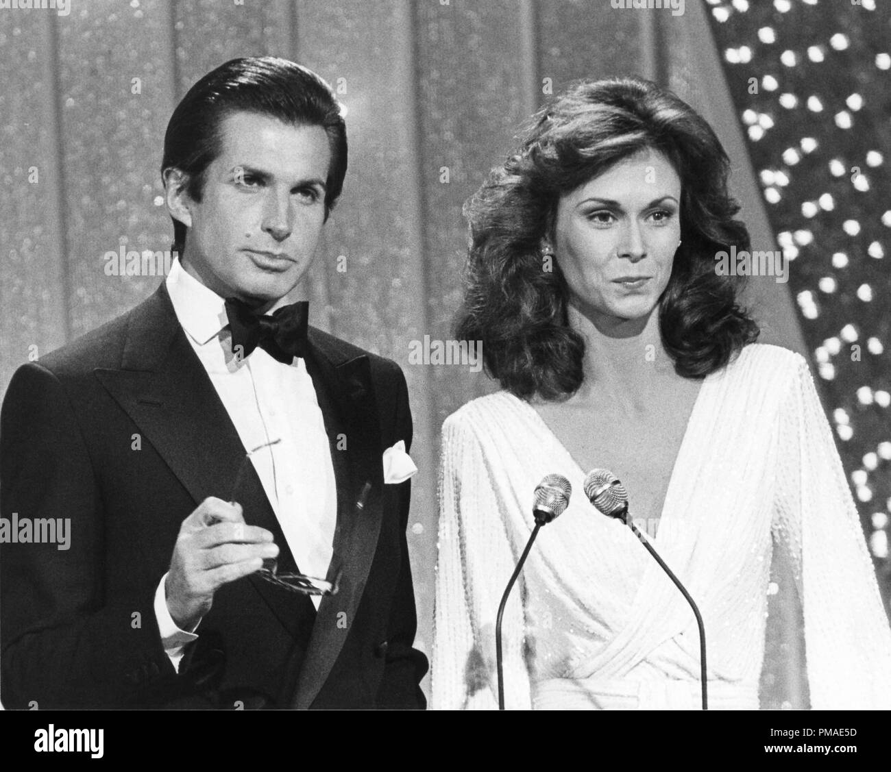 George Hamilton, Kate Jackson at the 38th Annual Golden Globe Awards, 1981  File Reference # 32509 591THA Stock Photo - Alamy