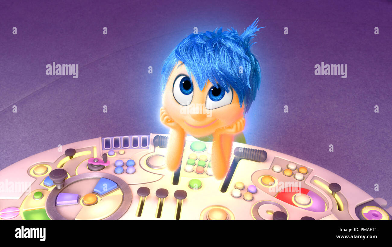 Joy (voiced by Amy Poehler) in 'Inside Out', 2015 Disney Stock Photo