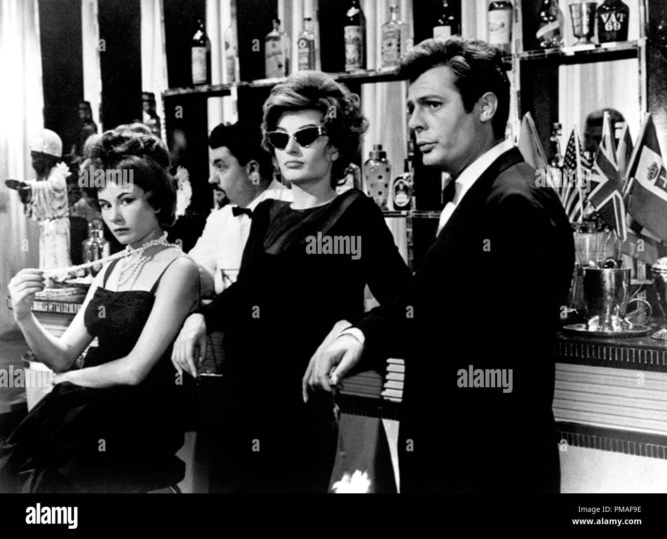 Marcello Mastroianni and Anouk Aimee, ''La Dolce Vita', 1960  File Reference # 32633 382THA Stock Photo