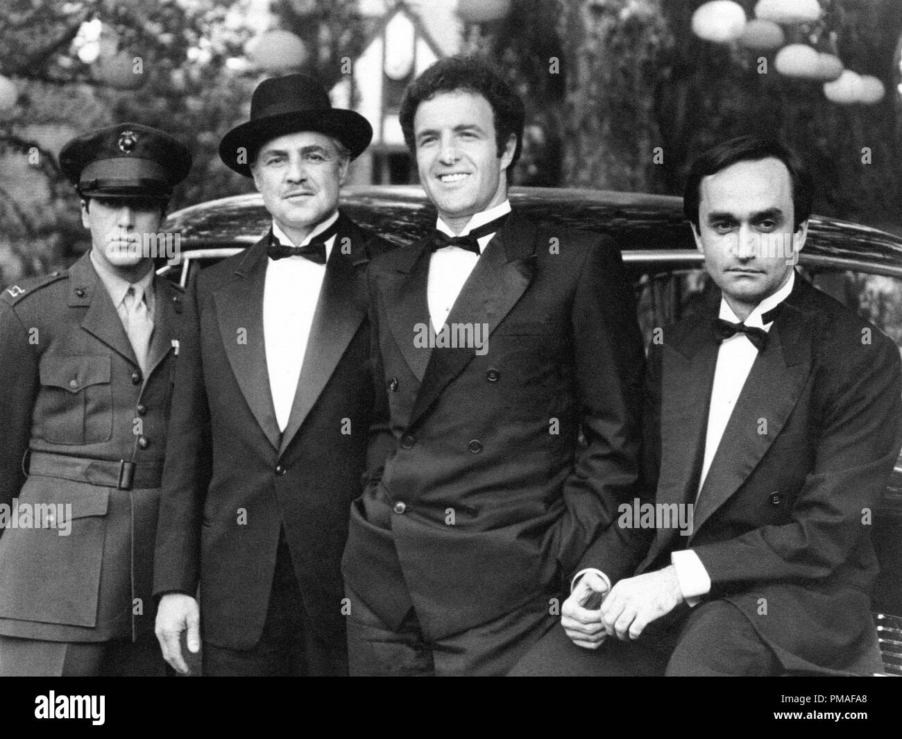 Al Pacino, Marlon Brando, James Caan and John Cazale 'The Godfather' 1972 Paramount  File Reference # 32633 408THA Stock Photo