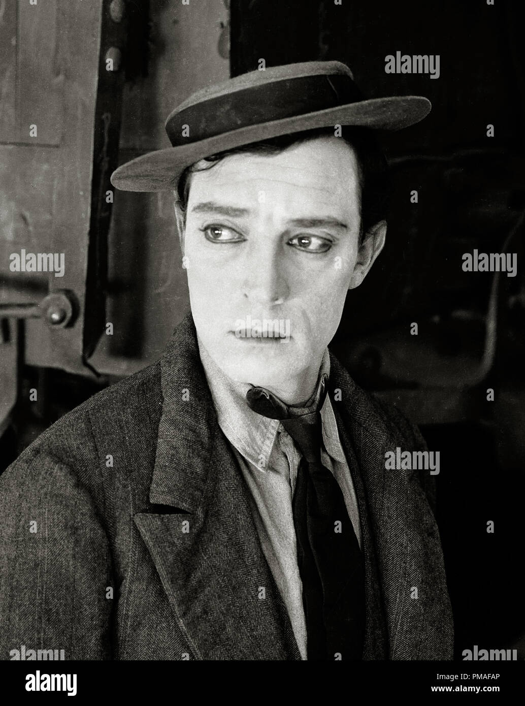 Buster Keaton Silent Film Star Actor Master of Comedy Mime Sad Expression  Photograph 1925