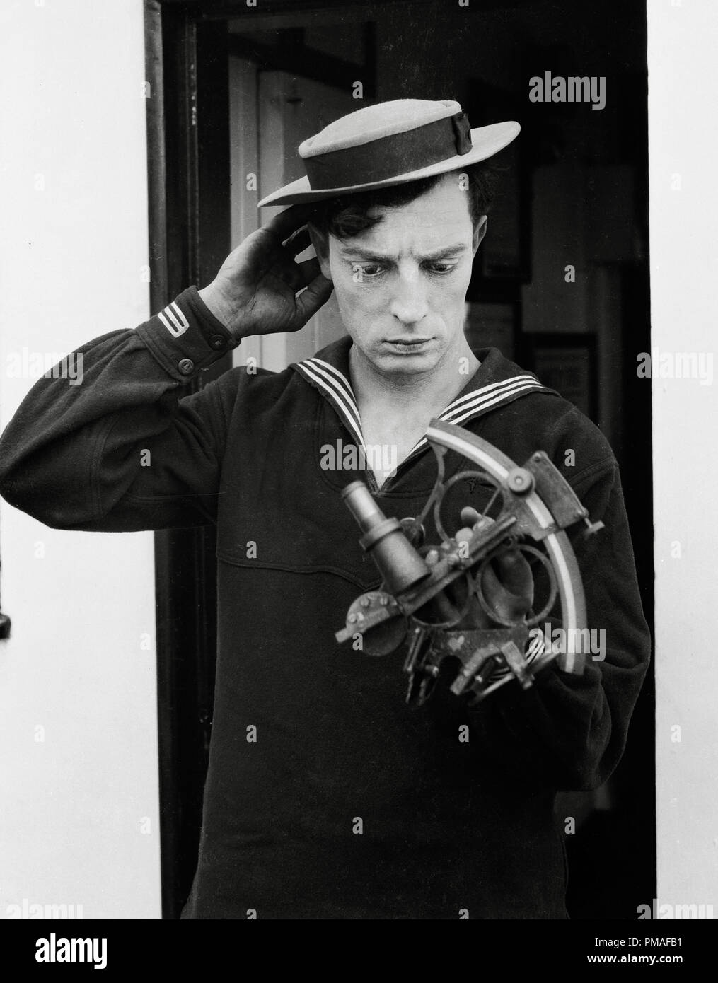 Buster Keaton Silent Film Star Actor Master of Comedy Mime Sad Expression  Photograph 1925