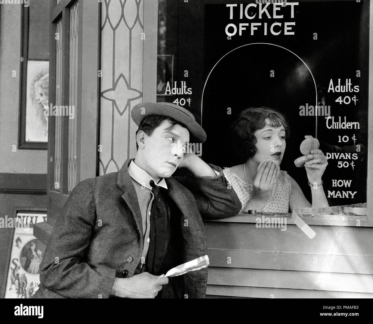 Silent Film Comedian Buster Keaton And Ruth Holly Sherlock Jr 1924 Mgm File Reference 439tha Stock Photo Alamy Silent Film Comedian Buster Keaton And Ruth Holly Sherlock Jr 1924 Mgm File Reference 439tha Stock Photo Alamy