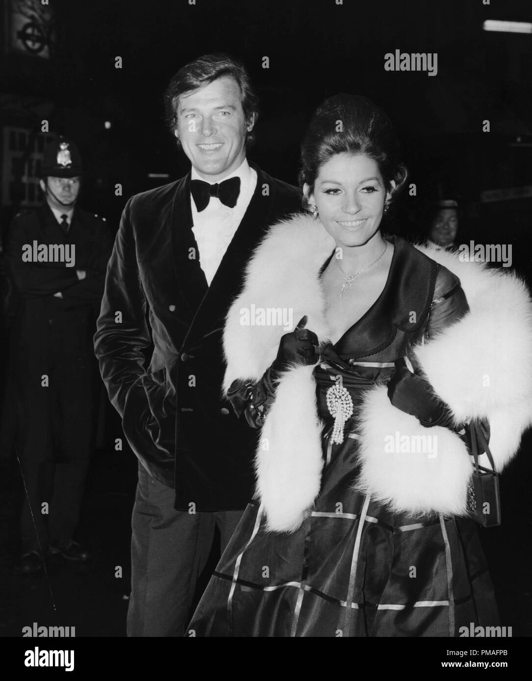 Roger Moore and his wife Luisa Mattioli, 1970  © JRC /The Hollywood Archive - All Rights Reserved  File Reference # 32633 749THA Stock Photo