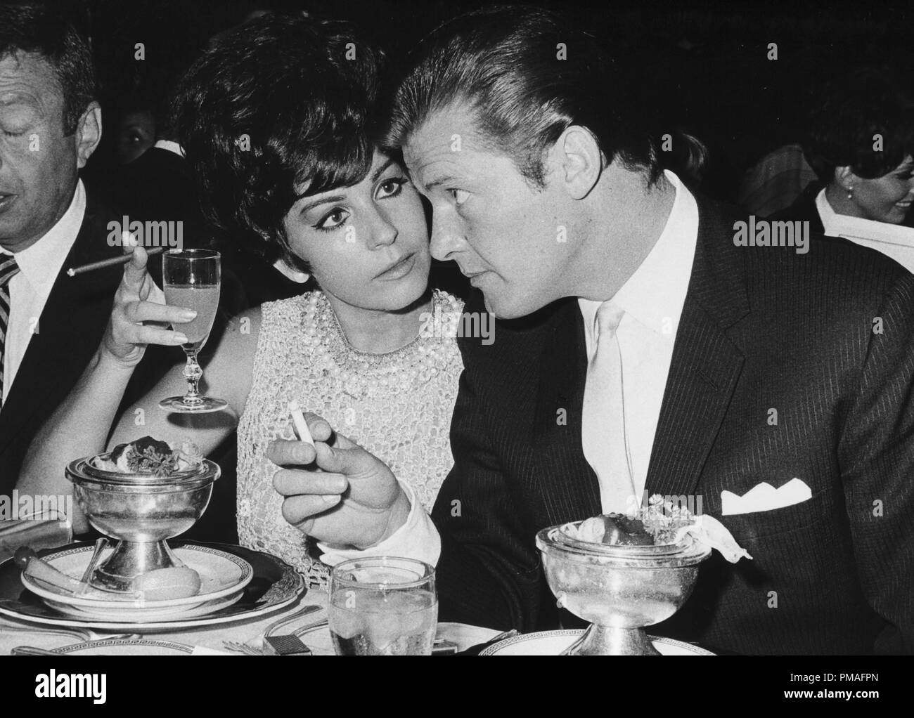 Roger Moore with his wife Luisa Mattioli, 1967  © JRC /The Hollywood Archive - All Rights Reserved  File Reference # 32633 756JRC Stock Photo