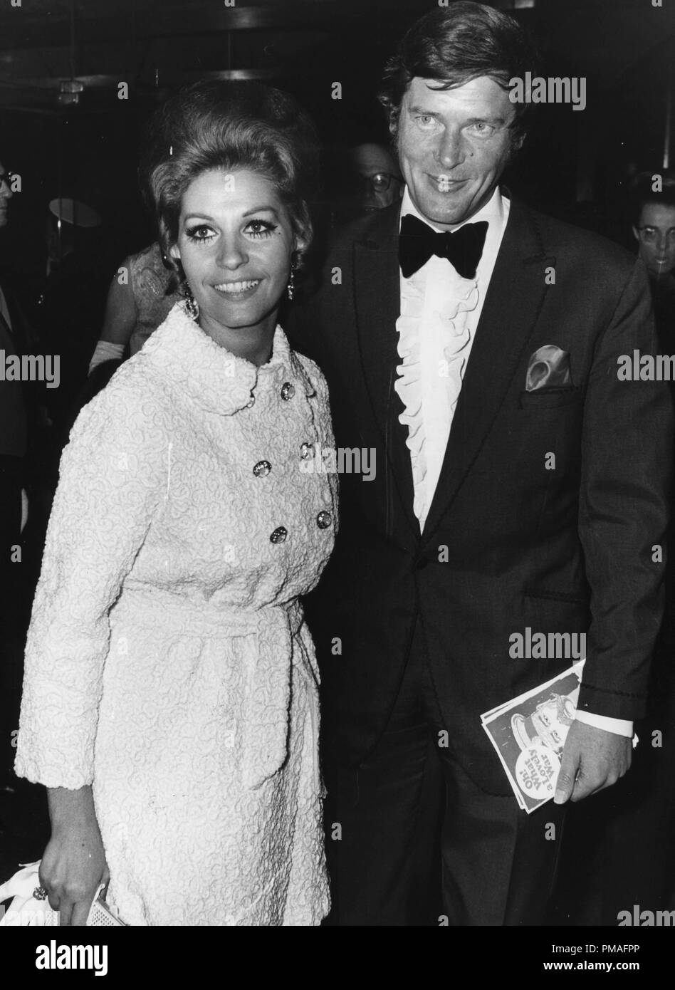 Roger Moore with his wife Luisa Mattioli, 1969  © JRC /The Hollywood Archive - All Rights Reserved  File Reference # 32633 757JRC Stock Photo