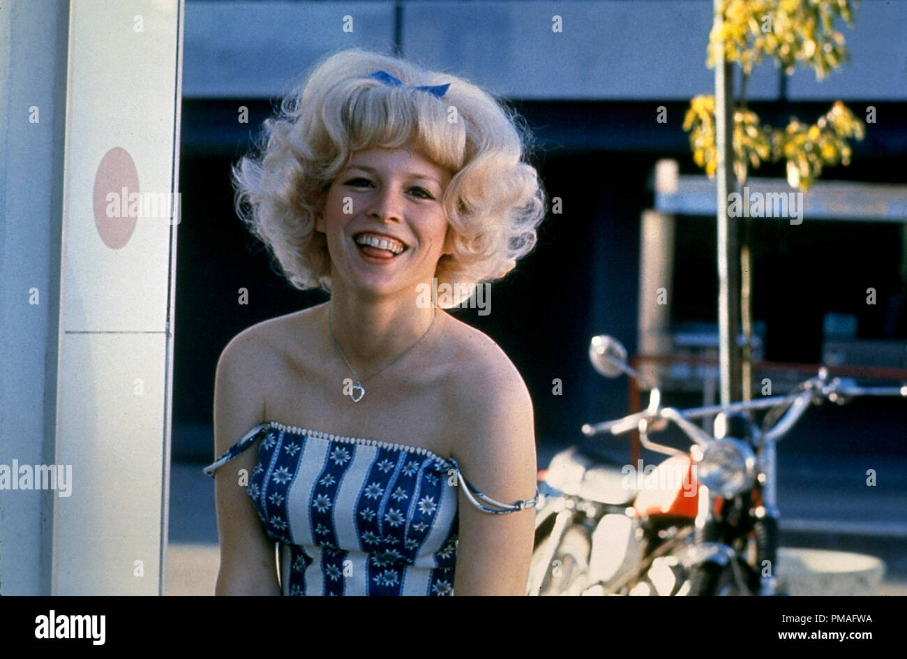 Studio released publicity film still from 'American Graffiti' Candy Clark, 1973 Universal Pictures   File Reference # 32633 816THA Stock Photo