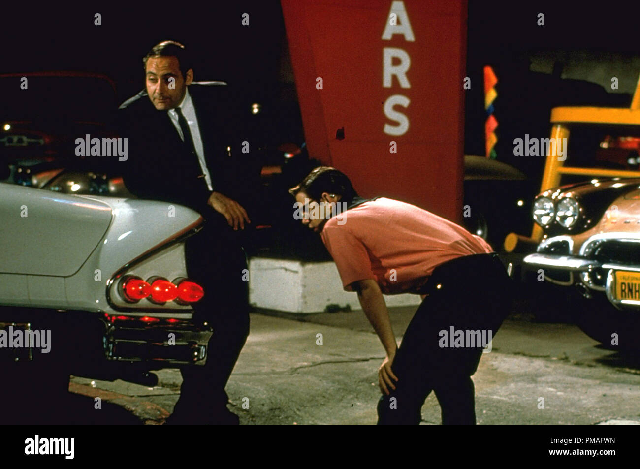 Studio released publicity film still from 'American Graffiti' Charles Martin Smith,  1973 Universal Pictures   File Reference # 32633 825THA Stock Photo