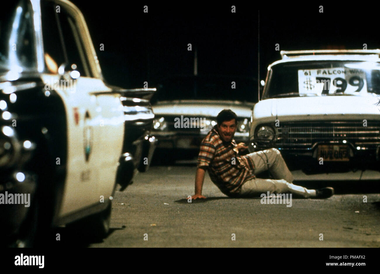 Studio released publicity film still from 'American Graffiti' Richard Dreyfuss,  1973 Universal Pictures   File Reference # 32633 831THA Stock Photo