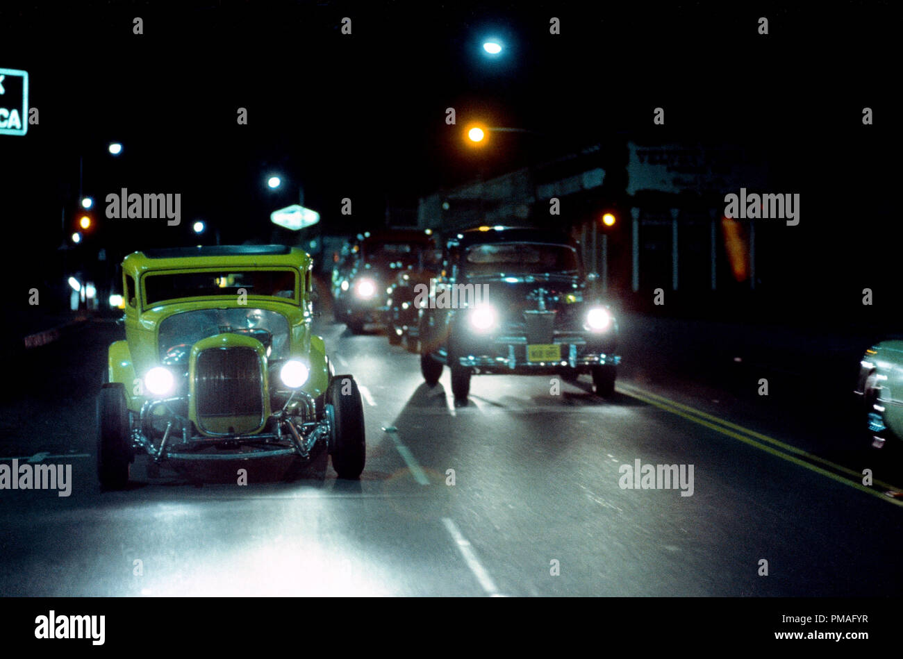 Studio released publicity film still from 'American Graffiti' 1973 Universal Pictures   File Reference # 32633 875THA Stock Photo