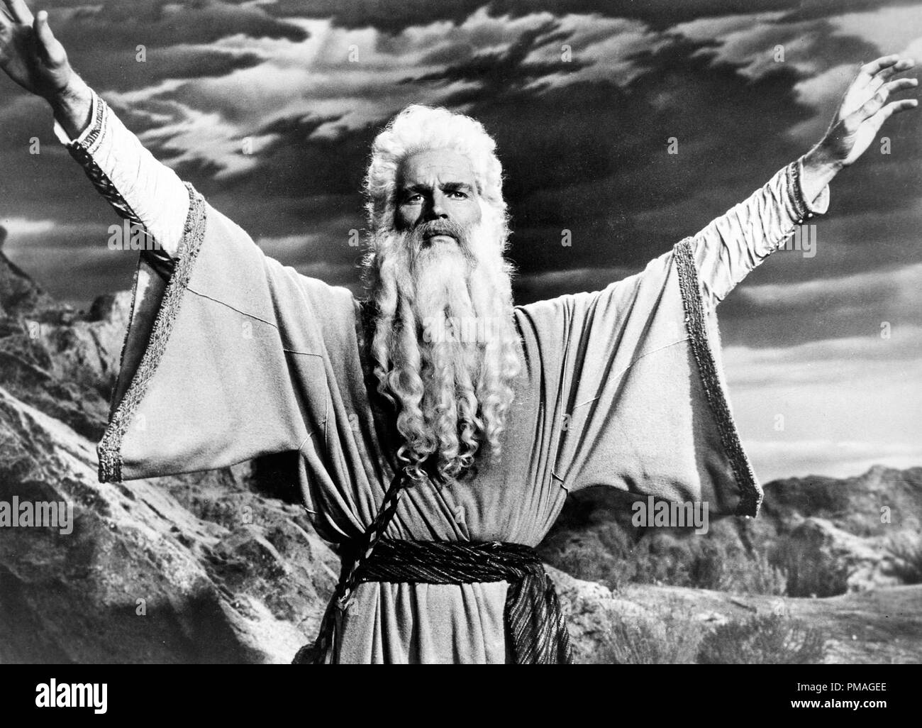 Charlton Heston, 'The Ten Commandments' 1956 Paramount  File Reference # 32733 040THA Stock Photo